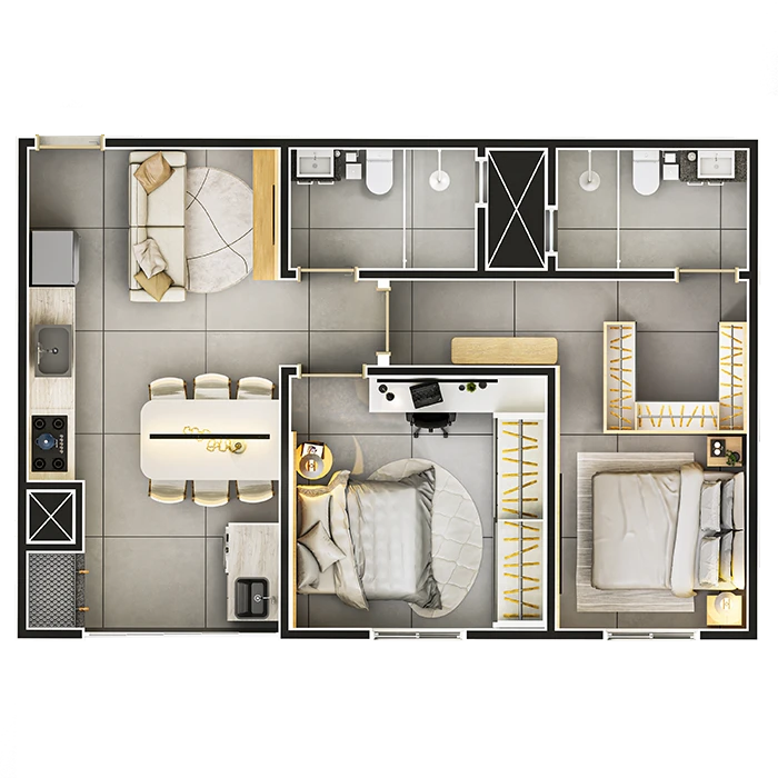 Apartamento 2 Quartos